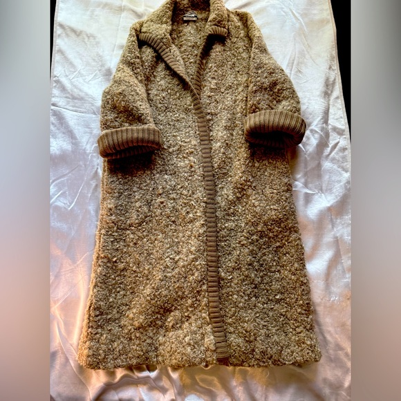 Vintage Neiman Marcus Tan sweater coat. - Picture 1 of 7
